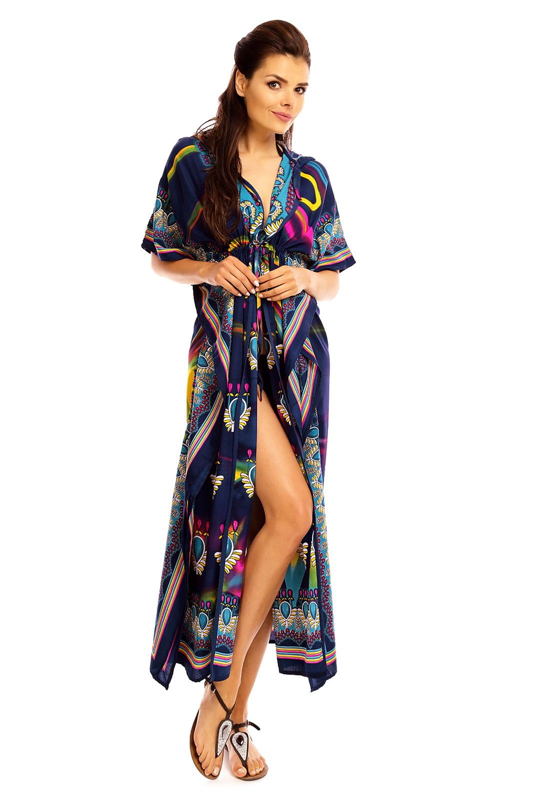 Ladies Elegant Dressing Gown Maxi with Kimono Special Style Dress
